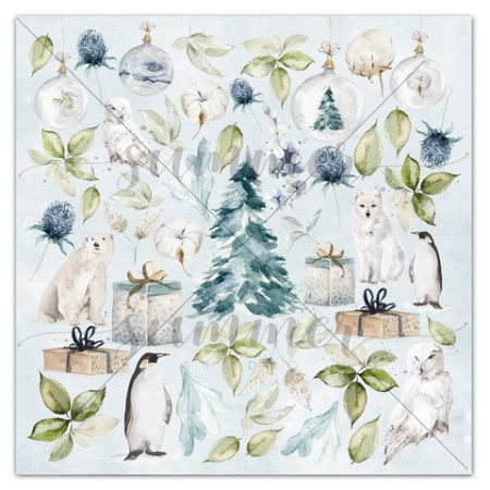 Лист для вырезания из коллекции Northern lights, 30,5 х 30,5 см, 190г, ТМ Summer Studio, купить - БлагоЛис