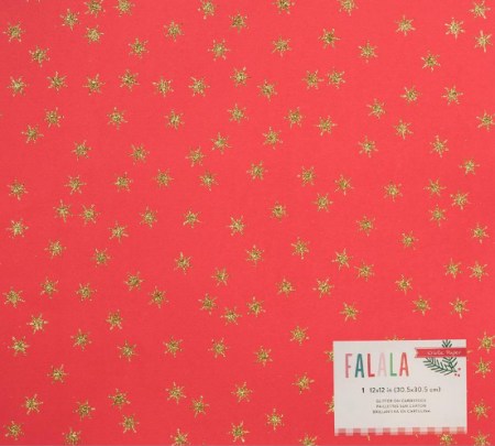 Кардсток с глиттером, коллекция FALALA, 30,5х 30,5 см, ТМ Crate Paper, купить - БлагоЛис