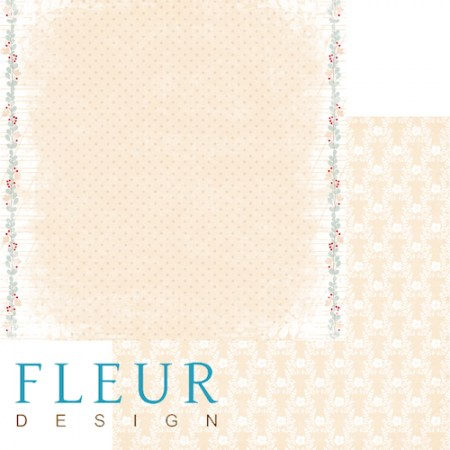 Лист двусторонней бумаги 30,5x30,5 см 190 грамм Fleur  Чистота, коллекция Наша свадьба, купить - БлагоЛис