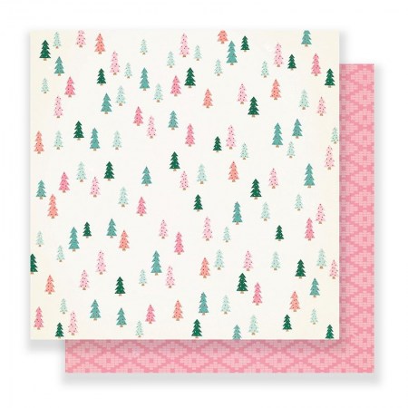 Лист двусторонней бумаги Evergreen, коллекция FALALA, 30,5х 30,5 см, ТМ Crate Paper, купить - БлагоЛис
