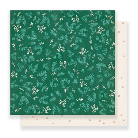 Лист двусторонней бумаги Mistletoe, коллекция FALALA, 30,5х 30,5 см, ТМ Crate Paper, купить - БлагоЛис
