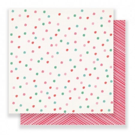 Лист двусторонней бумаги Very Merry, коллекция FALALA, 30,5х 30,5 см, ТМ Crate Paper, купить - БлагоЛис