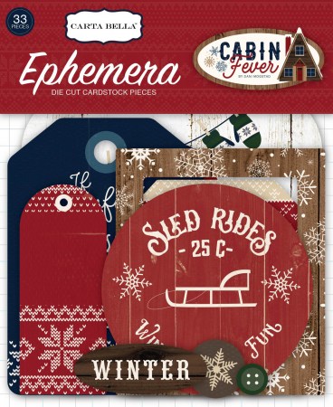 Набор высечек "CABIN Fever", 33 элемента, Carta Bella, купить - БлагоЛис