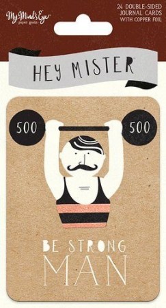 Набор карточек с фольгированием HEY MISTER, 24 двусторонних элемента, ТМ MME, купить - БлагоЛис