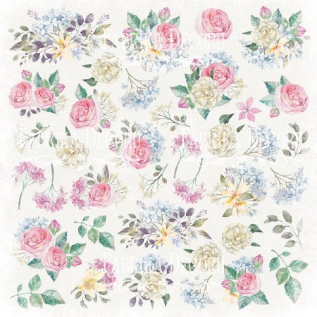 Лист с картинками для вырезания, коллекция Shabby garden, 30,5 х 30,5 см, Фабрика Декора, купить - БлагоЛис