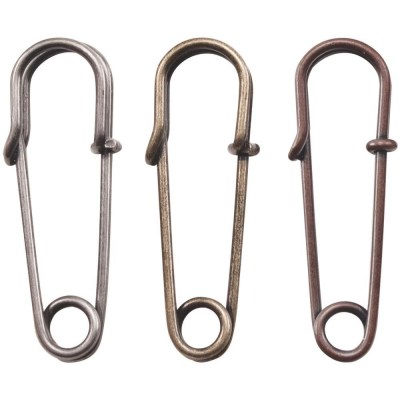 Набор металлических булавок Wire pins, ТМ Tim Holtz, 18 штук ( бронза, медь, серебро) 