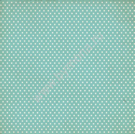 Лист односторонней бумаги 30,5x30,5 см, 190 грамм Mona Design Горох голубой коллекция Горох, купить - БлагоЛис