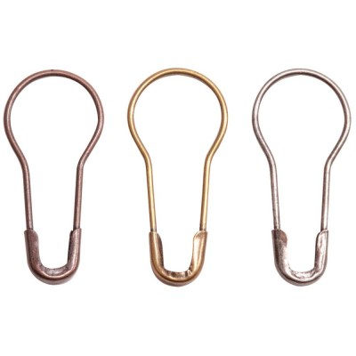 Набор металлических булавок Loop pins, ТМ Tim Holtz, 24 штуки ( бронза, медь, серебро)