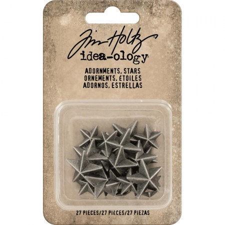 Набор металлических звезд Idea-Ology Stars, 27 штук, ТМ Tim Holtz, купить - БлагоЛис