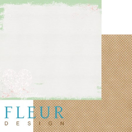 Лист двусторонней бумаги 30,5x30,5 см 190 грамм Fleur Искренность, коллекция Натюр, купить - БлагоЛис