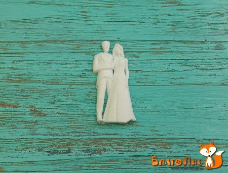 Фигурка из пластика Молодожены, 2 х 4,5 см, купить - БлагоЛис