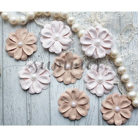 Набор цветов Pearl bisque beige,8 штук , ТМ Summer Studio     , купить - БлагоЛис
