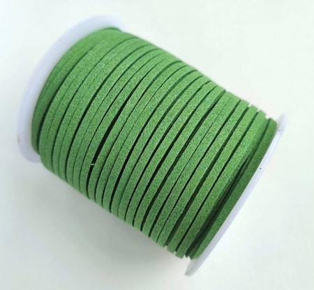 Замшевый шнур 2 мм., цвет зеленый, DIY Ribbon's, цена за 1 ярд ( 90 см ), купить - БлагоЛис