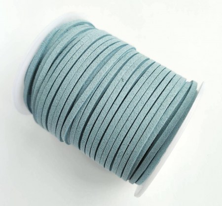 Замшевый шнур 2 мм., цвет серо-голубой, DIY Ribbon's, цена за 1 ярд ( 90 см ), купить - БлагоЛис