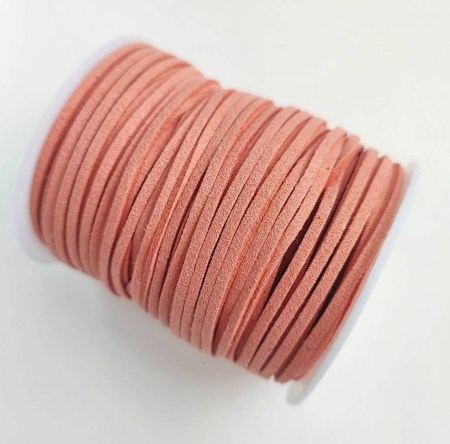Замшевый шнур 2 мм., цвет пыльная роза, DIY Ribbon's, цена за 1 ярд ( 90 см ), купить - БлагоЛис
