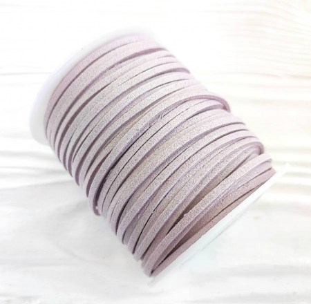 Замшевый шнур 2 мм., цвет сиреневый, DIY Ribbon's, цена за 1 ярд ( 90 см ), купить - БлагоЛис