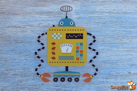 Термонаклейка "Роботы №11", 5.5 х 7 см, купить - БлагоЛис