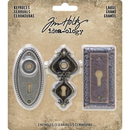 Набор декоративных замочных скважин, 3 штуки, Tim Holtz, купить - БлагоЛис