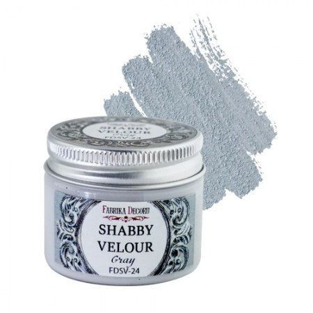 Краска Shabby velour, цвет Серый, ТМ Фабрика декора , купить - БлагоЛис
