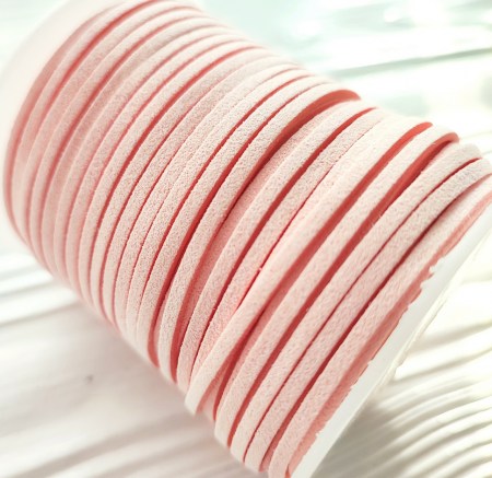 Замшевый шнур 2 мм., цвет персиковый, DIY Ribbon's, цена за 1 ярд ( 90 см ), купить - БлагоЛис