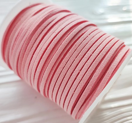 Замшевый шнур 2 мм., цвет розовый, DIY Ribbon's, цена за 1 ярд ( 90 см ), купить - БлагоЛис