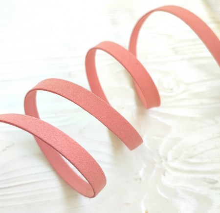 Замшевый шнур 10 мм., цвет пыльная роза, DIY Ribbon's, цена за 1 ярд ( 90 см ), купить - БлагоЛис