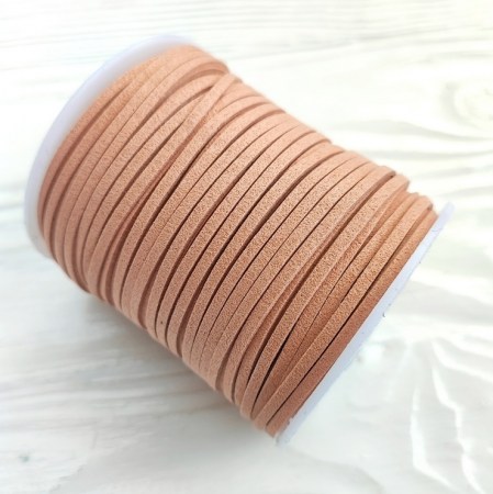 Замшевый шнур 2 мм., цвет какао, DIY Ribbon's, цена за 1 ярд ( 90 см ), купить - БлагоЛис