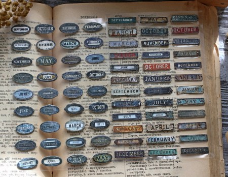 Стикеры из чипборда "MONTH NAMEPLATE", купить - БлагоЛис