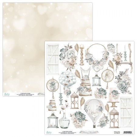 Лист для вырезания Precious Moment, 30,5 х 30,5 см, плотность 240 грамм, ТМ Mintay by Karola, купить - БлагоЛис