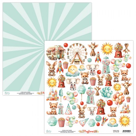Лист для вырезания Playtime, 30,5 х 30,5 см, плотность 250 грамм, ТМ Mintay by Karola, купить - БлагоЛис