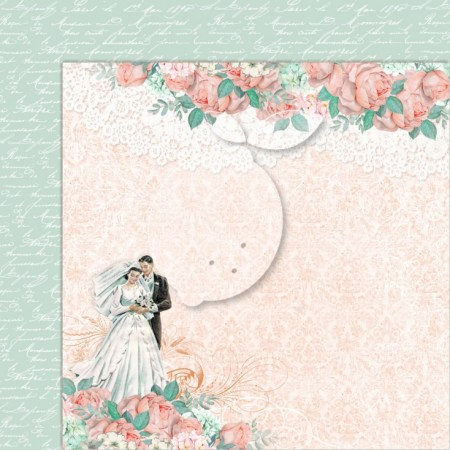 Лист двусторонний Love of my life 04, 30,5 х 30,5 см, плотность 250 г, ТМ Lemoncraft    , купить - БлагоЛис