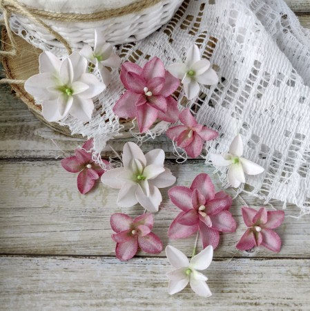 Гортензии дуболистные, розово-бордовые, ТМ Pastel flowers, купить - БлагоЛис
