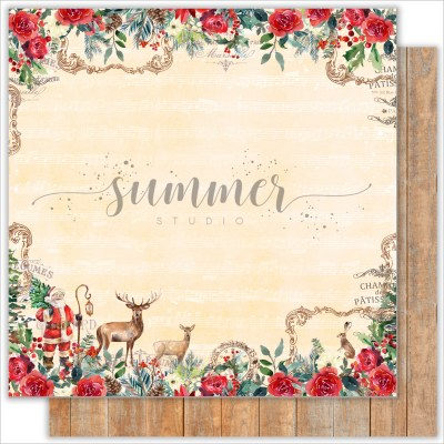 Набор двусторонней бумаги The holiday spirit, 11 листов, 30,5 х 30,5см, 190г, ТМ Summer Studio