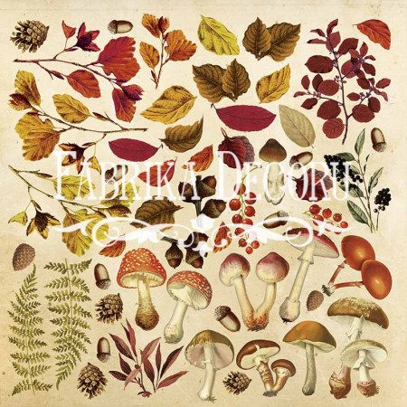 Лист односторонний для вырезания Фабрика Декора 30,5х30,5 см 200 грамм #1 Botany autumn, купить - БлагоЛис