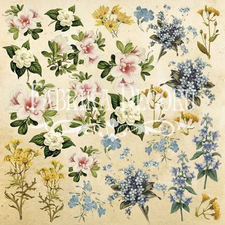 Лист односторонний для вырезания Фабрика Декора 30,5х30,5 см 200 грамм #1 Botany summer, купить - БлагоЛис