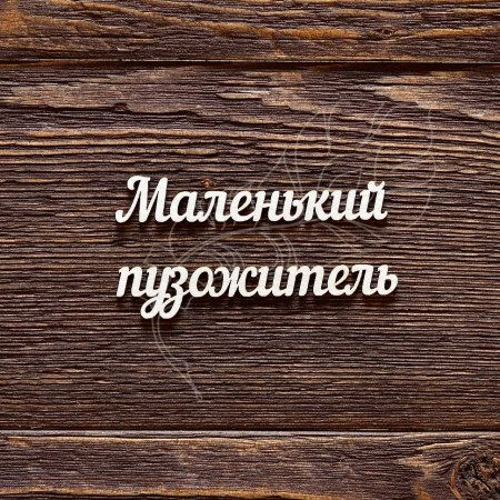 Надпись "Маленький пузожитель", купить - БлагоЛис