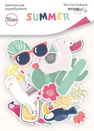 Набор высечек для скрапбукинга Summer, 51 шт. от Scrapmir , купить - БлагоЛис