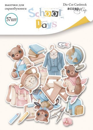 Набор высечек для скрапбукинга 57 шт. от Scrapmir School Days, купить - БлагоЛис