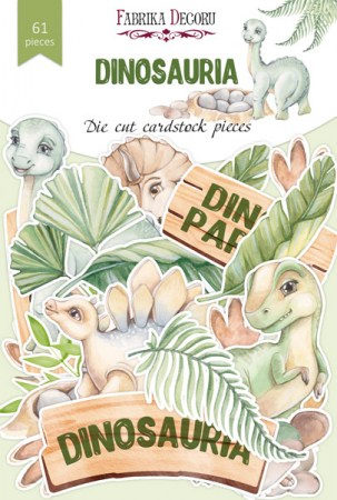 Набор высечек, коллекция "Dinosauria", 61 шт., плотность 250 гр., Фабрика Декора, купить - БлагоЛис