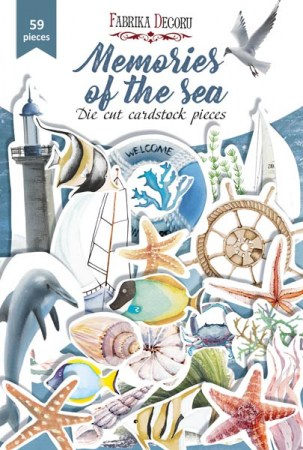 Набор высечек, коллекция "Memories of the sea", 59 шт., плотность 250 гр., Фабрика Декора, купить - БлагоЛис
