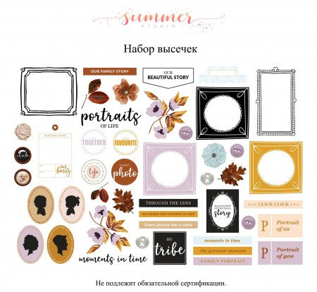Набор высечек "Keep memories", плотность 330 гр, Summer Studio, купить - БлагоЛис