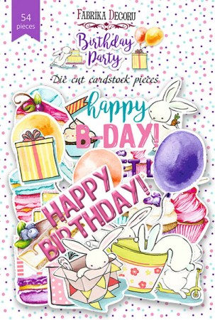 Набор высечек, коллекция Birthday party, 54 шт., Фабрика Декора, купить - БлагоЛис