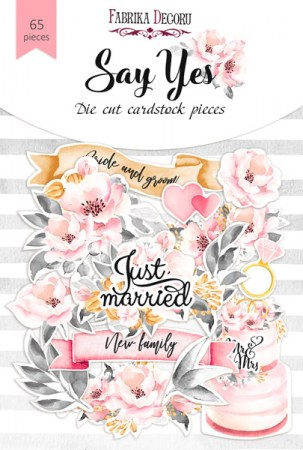 Набор высечек, коллекция"Say Yes", 65 шт., Фабрика Декора , купить - БлагоЛис
