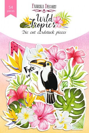 Набор высечек, коллекция "Wild Tropics", 54 шт., Фабрика Декора , купить - БлагоЛис