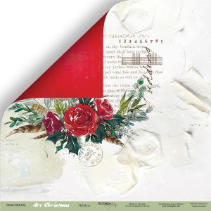Набор двусторонней бумаги 30 х 30 см от Scrapmir Art Christmas, 10 листов, 190 грамм