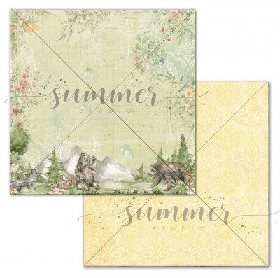 Набор двусторонней бумаги Spirit of nature, 10 листов + 1 бонус, 30,5 х 30,5 см, 190 г, ТМ Summer Studio