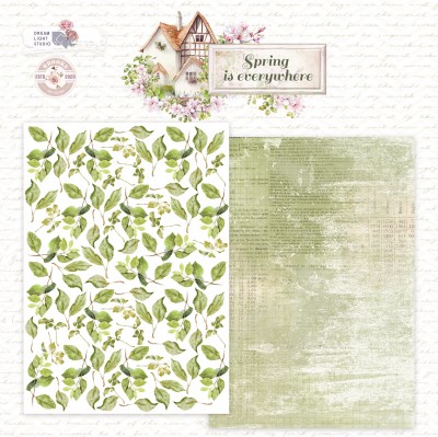 1/3 набора для вырезания "Spring is everywhere", A5 (14,8*21 см), 6 двусторонних листов, 190 гр., ТМ Dream Light Studio