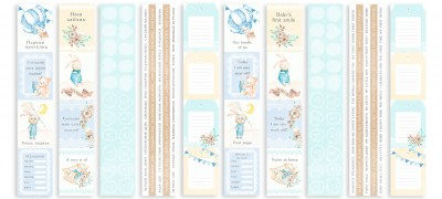 Набор скрапбумаги Dreamy baby boy 30,5 x 30,5 см, плотность 200 г, 10 листов, Фабрика Декора