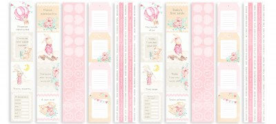 Набор скрапбумаги Dreamy baby girl 30,5 x 30,5 см, плотность 200 г, 10 листов, Фабрика Декора