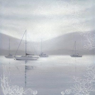 Набор двусторонней скрап бумаги "Memories of the sea", 30.5x30.5 см, плотность 250 грамм, Фабрика Декору